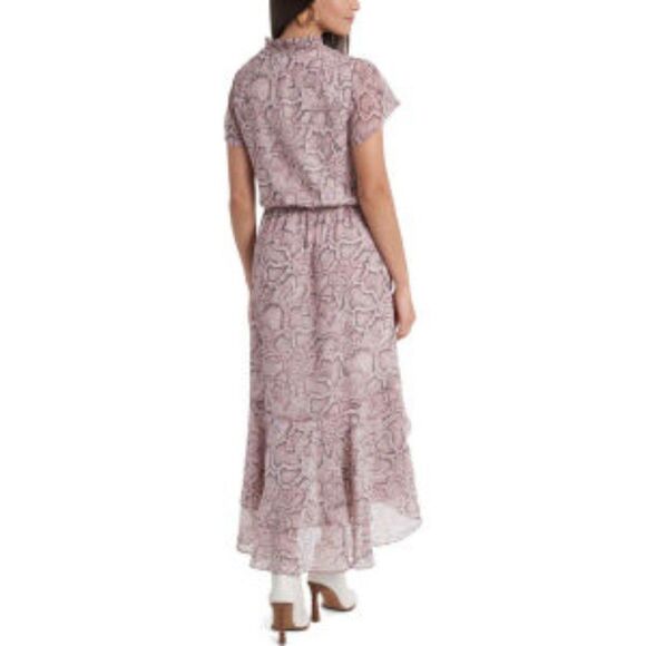 1.State Womens Snake Print Hi-Low Daytime Maxi Dress L - Picture 2 of 5
